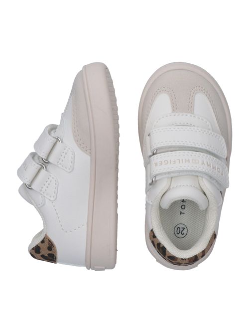 Sneakers a strappo bianche TOMMY HILFIGER | 33969BIANCO BEIGE